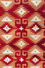 Red + Tan Graphic Rug